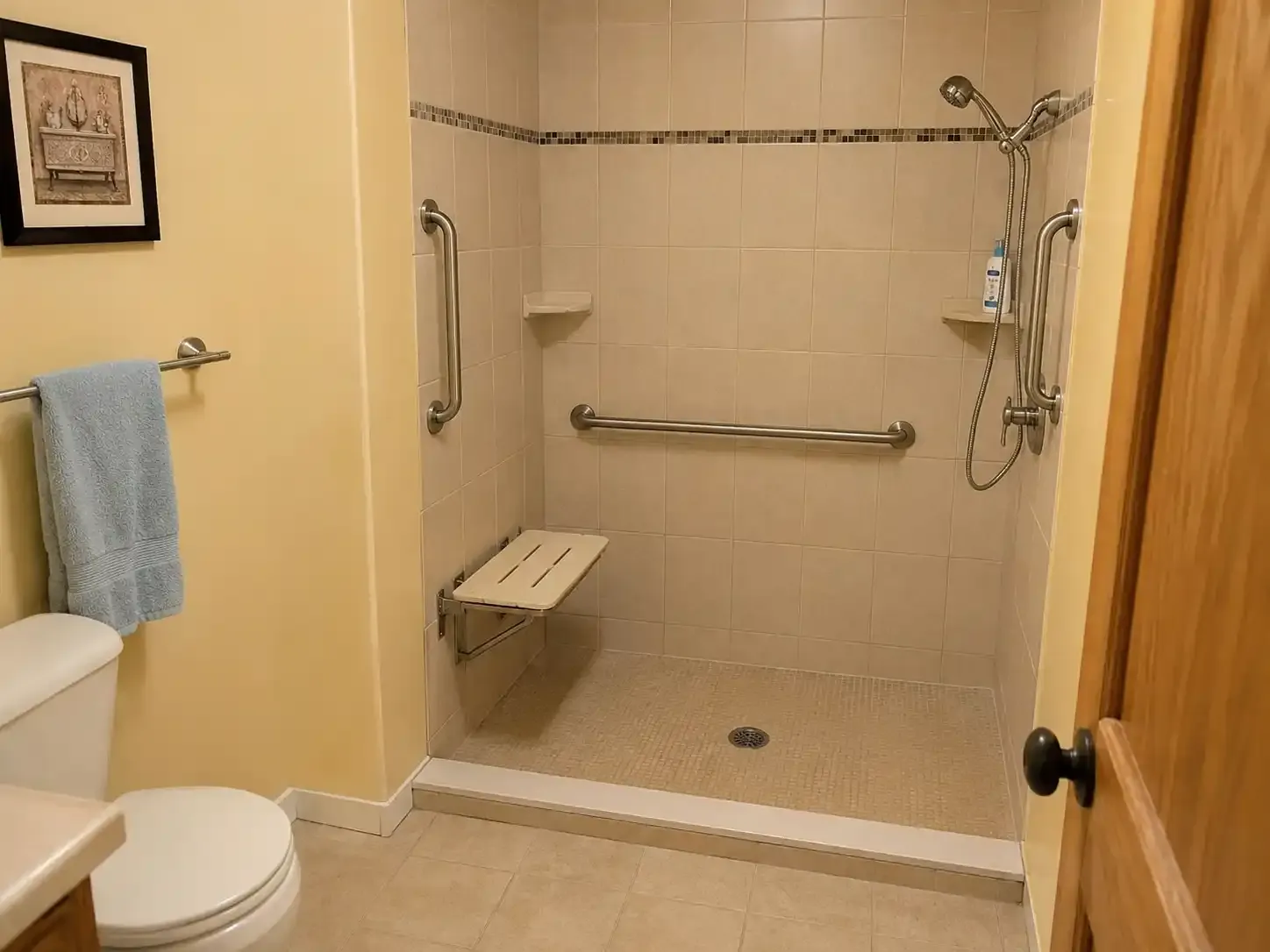 Image installateur douche senior 1 baignoire porte pro