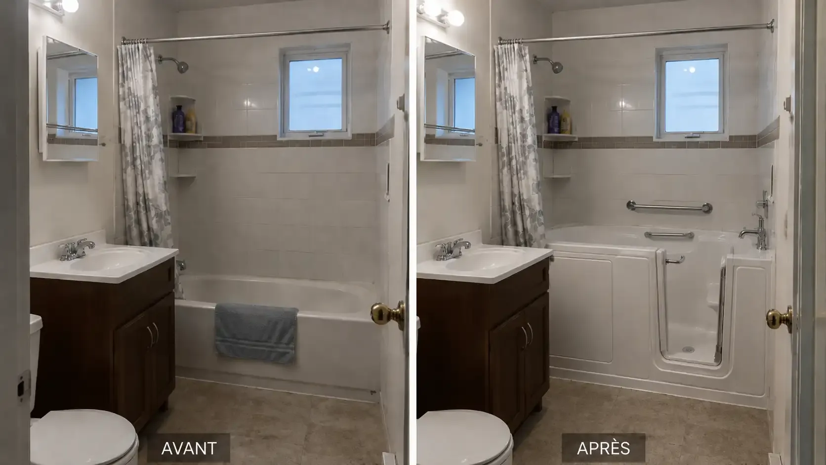 Image installateur douche senior 2 baignoire porte pro